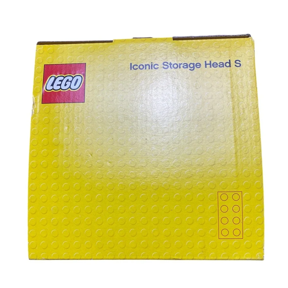 LEGO Iconic Storage Head Small Yellow Container Organizer Collectible New in Box